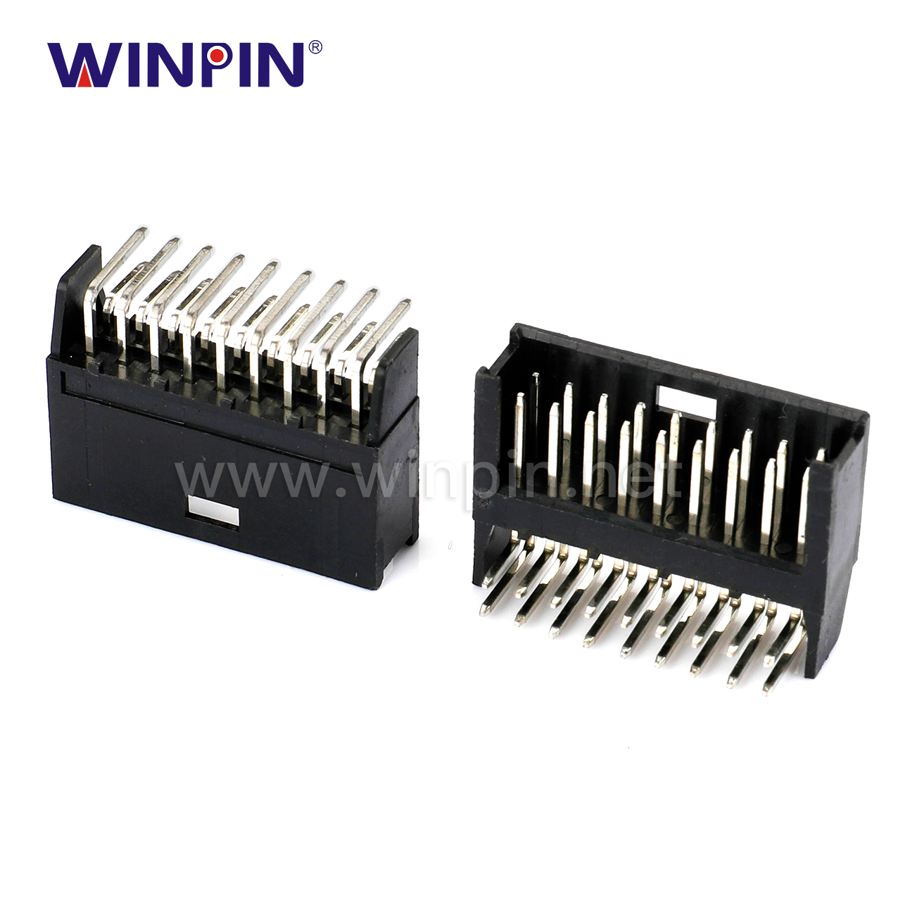 2.54mm 间距 针座 双排 2x9P 弯插 W25408-209R