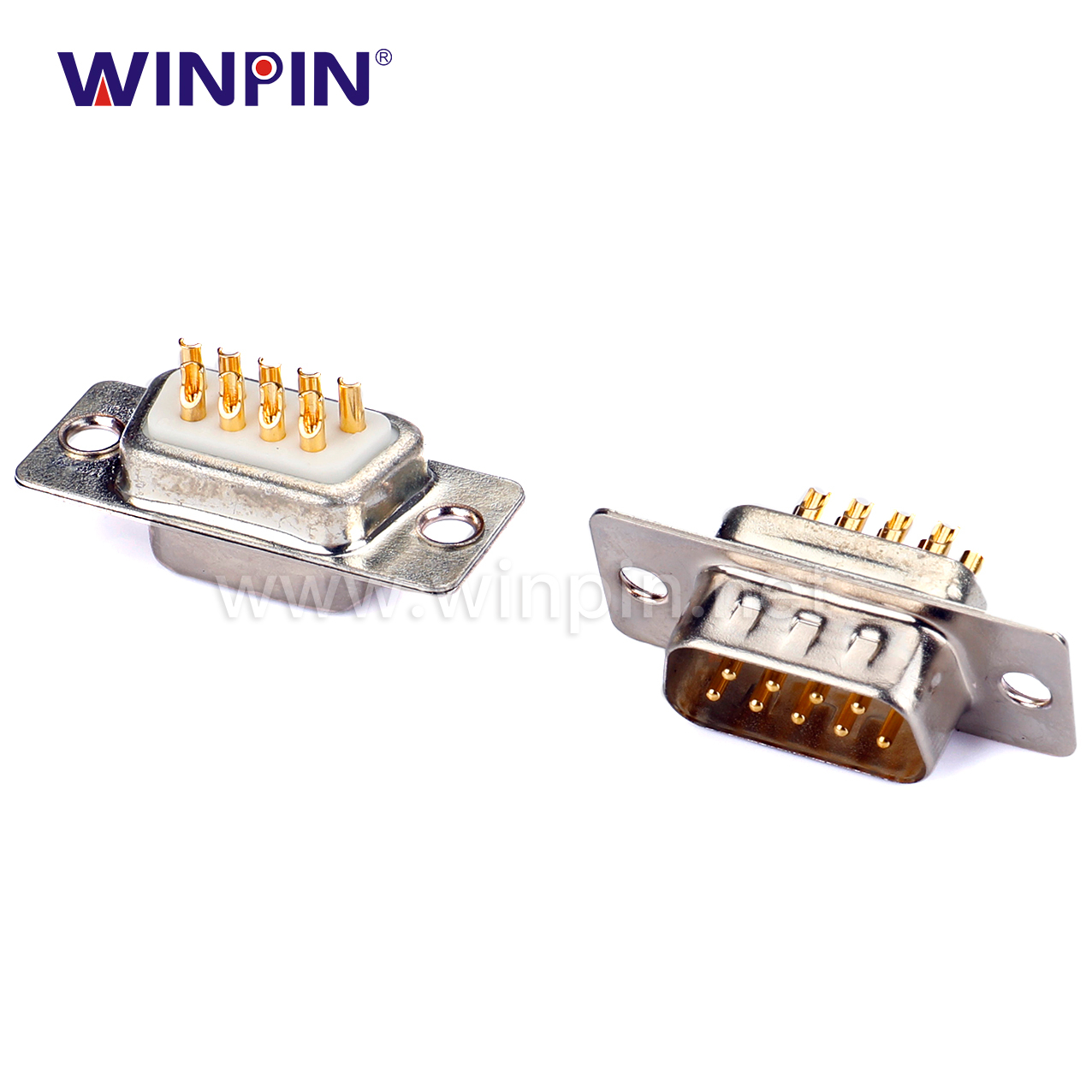 DB母头，焊线式，双排，9PIN，180°，HPC02F-09