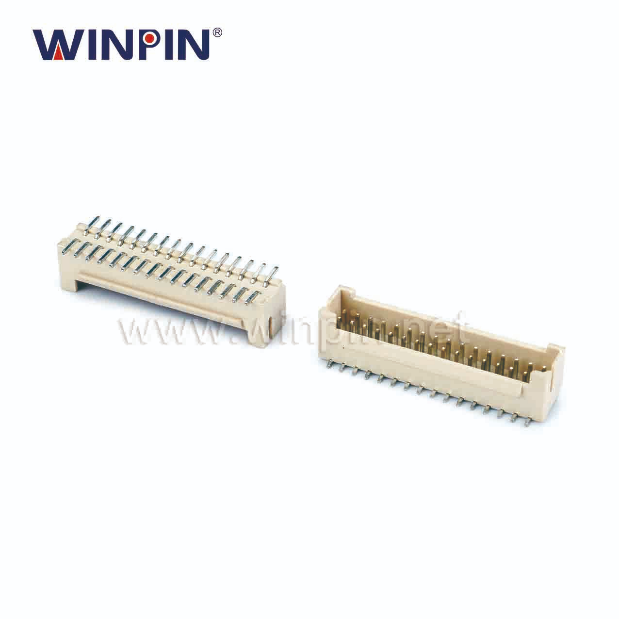 2.0mm 间距 针座 双排 2x16P 立贴 W20005-216M