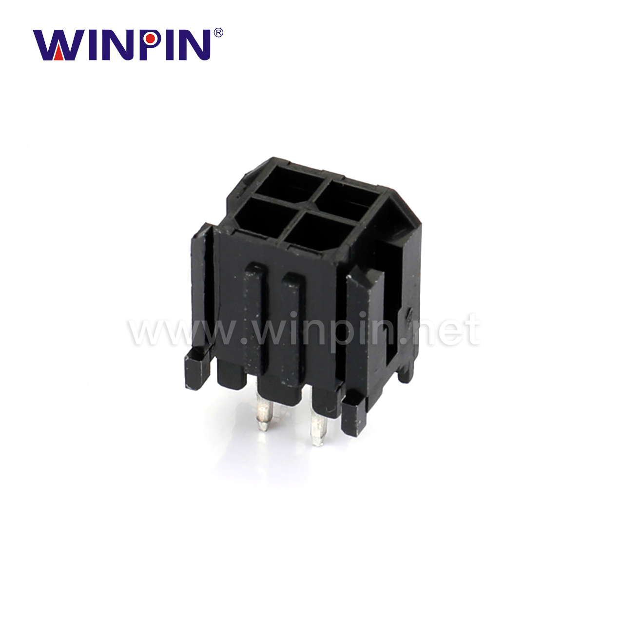 3.00mm 间距 针座 双排 2x2P 直插 W30001-202S