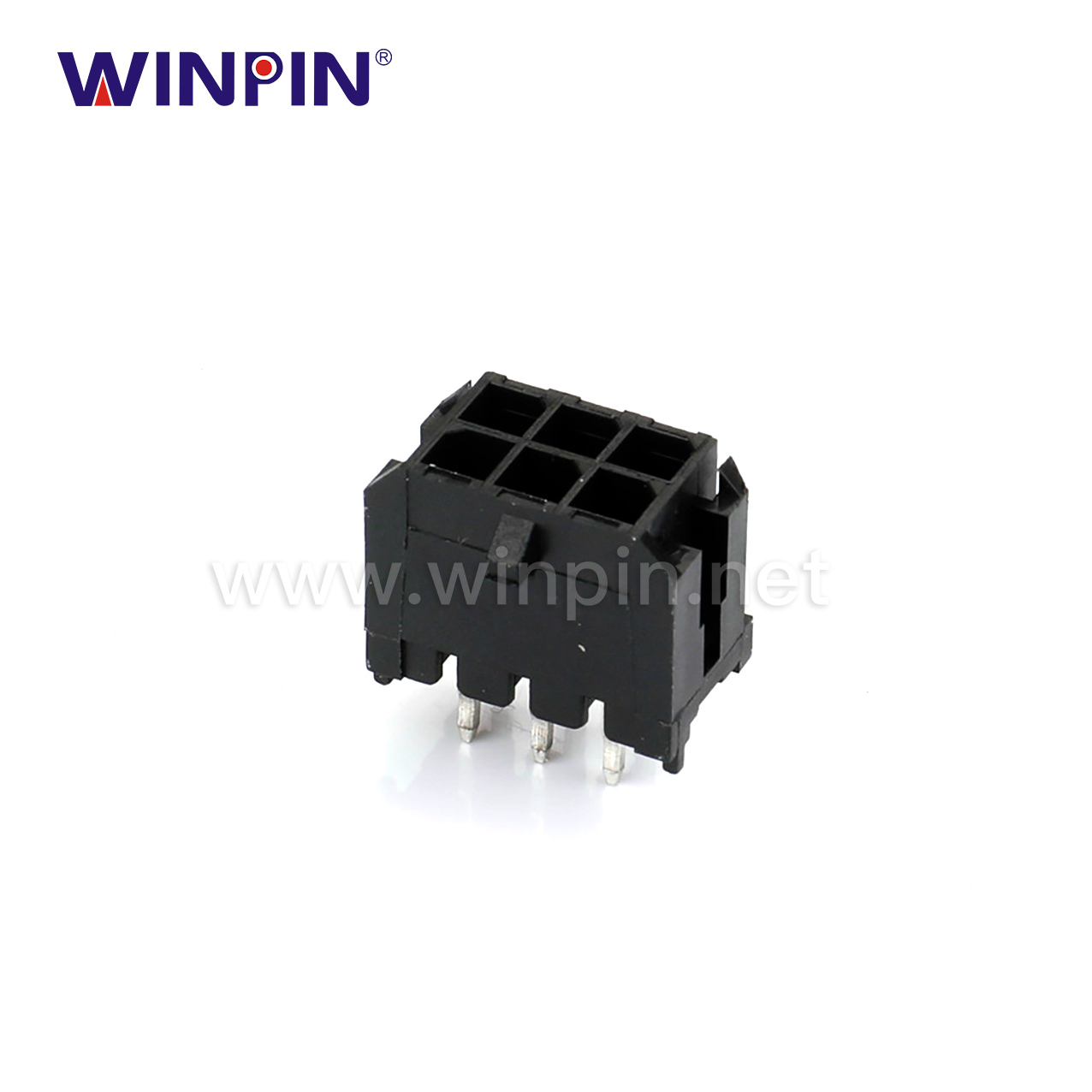 3.00mm 间距 针座 双排 2x3P 直插 W30001-203S