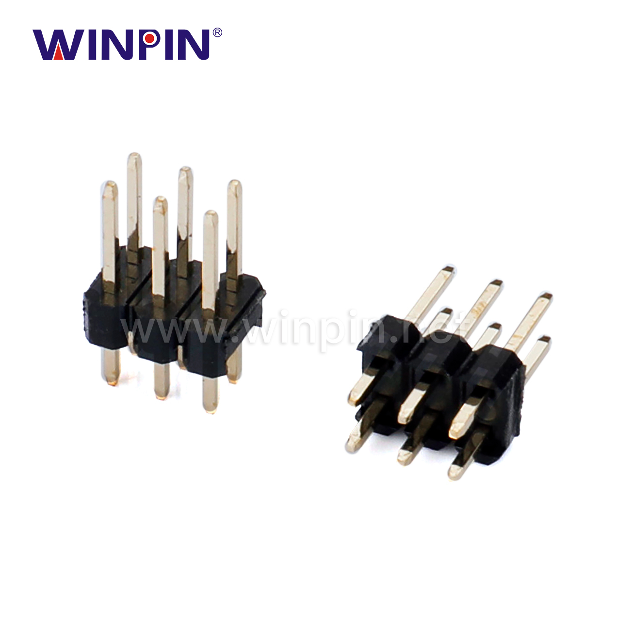 2.54mm排针 H2.5 双排 180° 2x3Pin PHFS25-1203